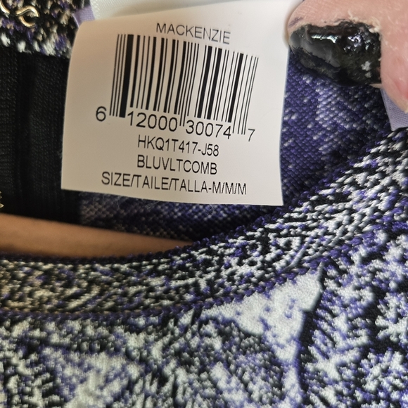 Herve Leger Mackenzie Intarsia Knit Jacquard Cropped Long Sleeve Top - Picture 12 of 16